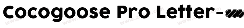 Cocogoose Pro Letter字体转换